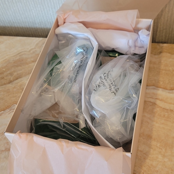 Loeffler Randall Melany Velvet Bow Heeled Platform Sandals - Picture 13 of 17